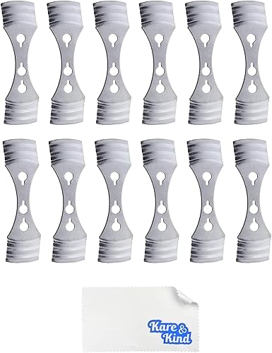 Paquete de dispositivo de centrado de mecha de vela de metal de 12 piezas, de Kare & Kind.