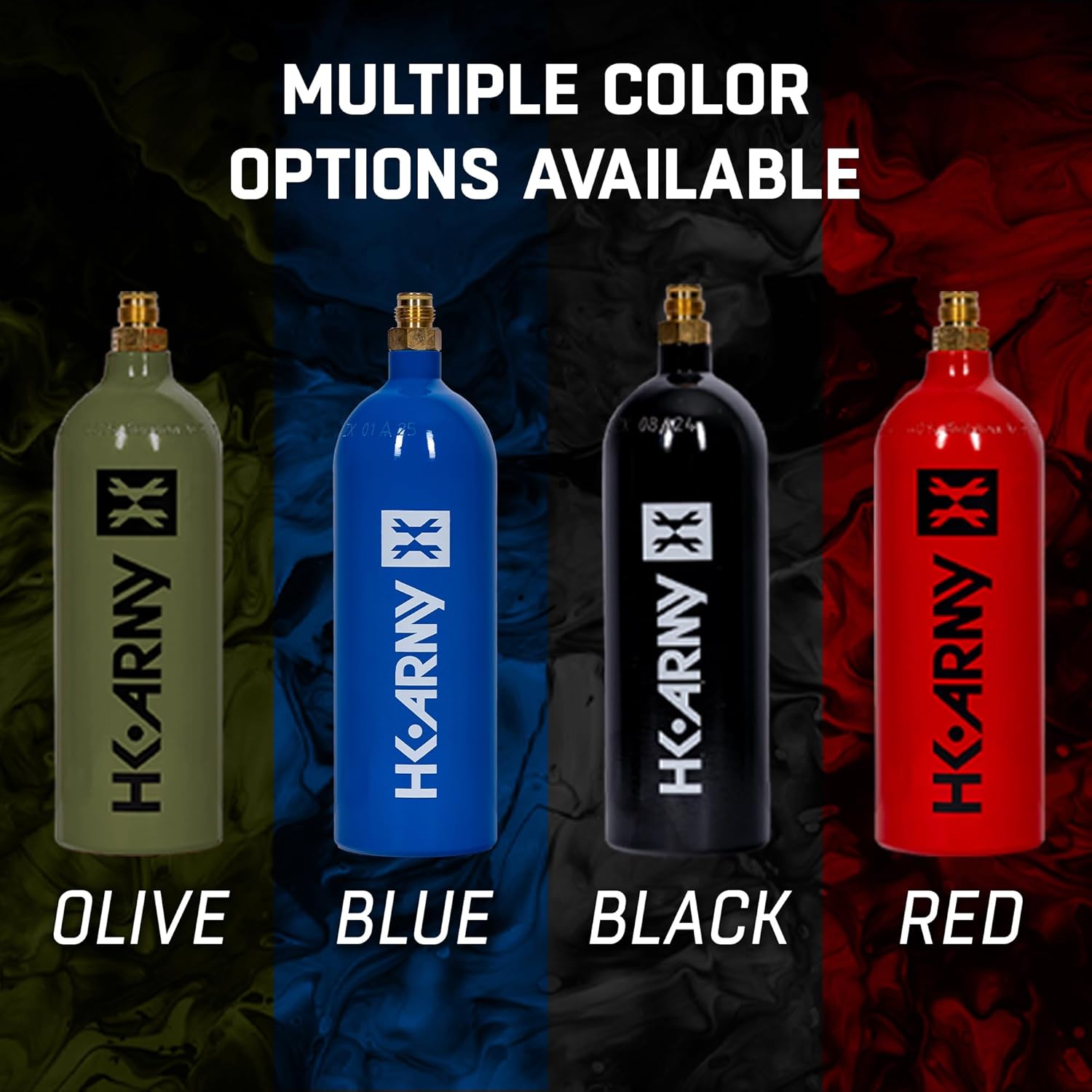 HK Army 20oz Aluminum CO2 Tank - High Pressure Compressed Air System for Paintball & Airsoft Gear