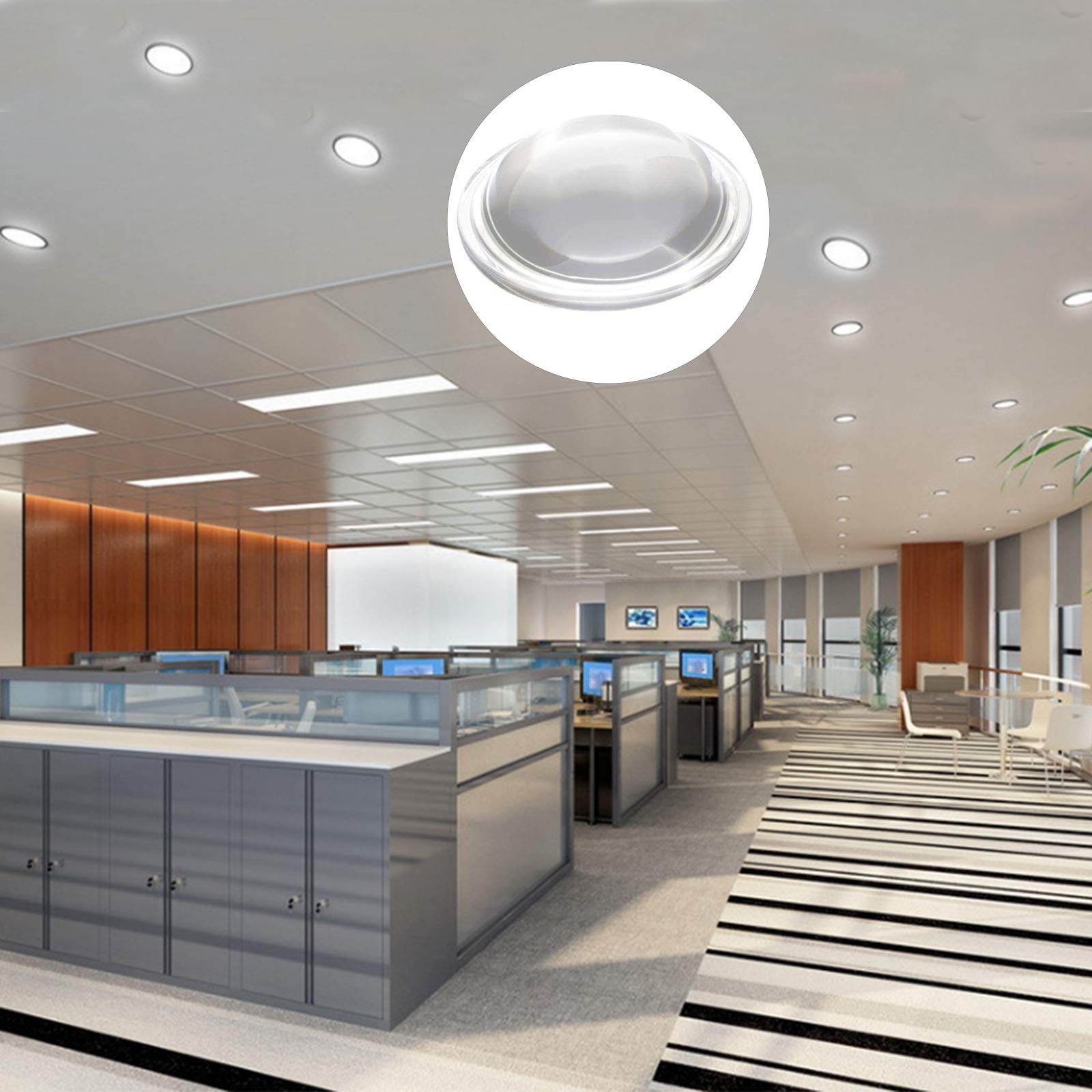 Lente ottica LED Condensatore 44/19mm Vetro Convesso Lente per Proiettori, Lampade Auto, Torce e Proiezione