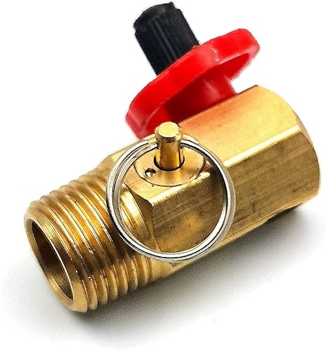 Miniatura 7 de KIRO&SEEU Herramienta colector de tanque de aire con puerto de llenado, válvula de seguridad de apagado de aluminio y derivación de alivio Tanque