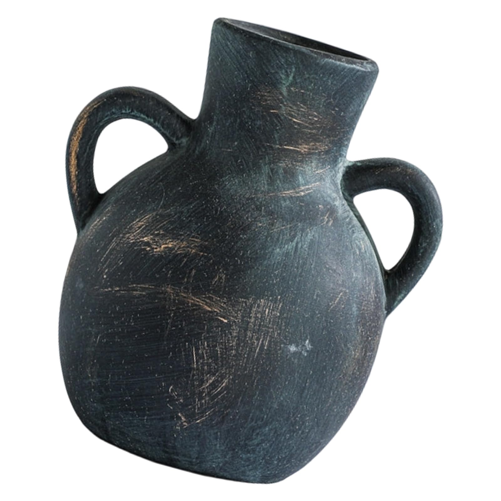 NVOQILIN Ceramic Flower Vase with Double Handle Home Decors Farmhouses Table Centerpieces Decorative Vase for Living Room Party Art for Home