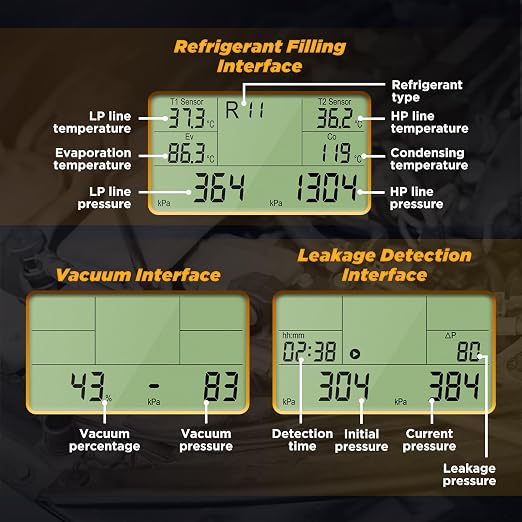 Manómetro digital HVAC AUTOOL LM150 para presión y temperatura miniatura 7