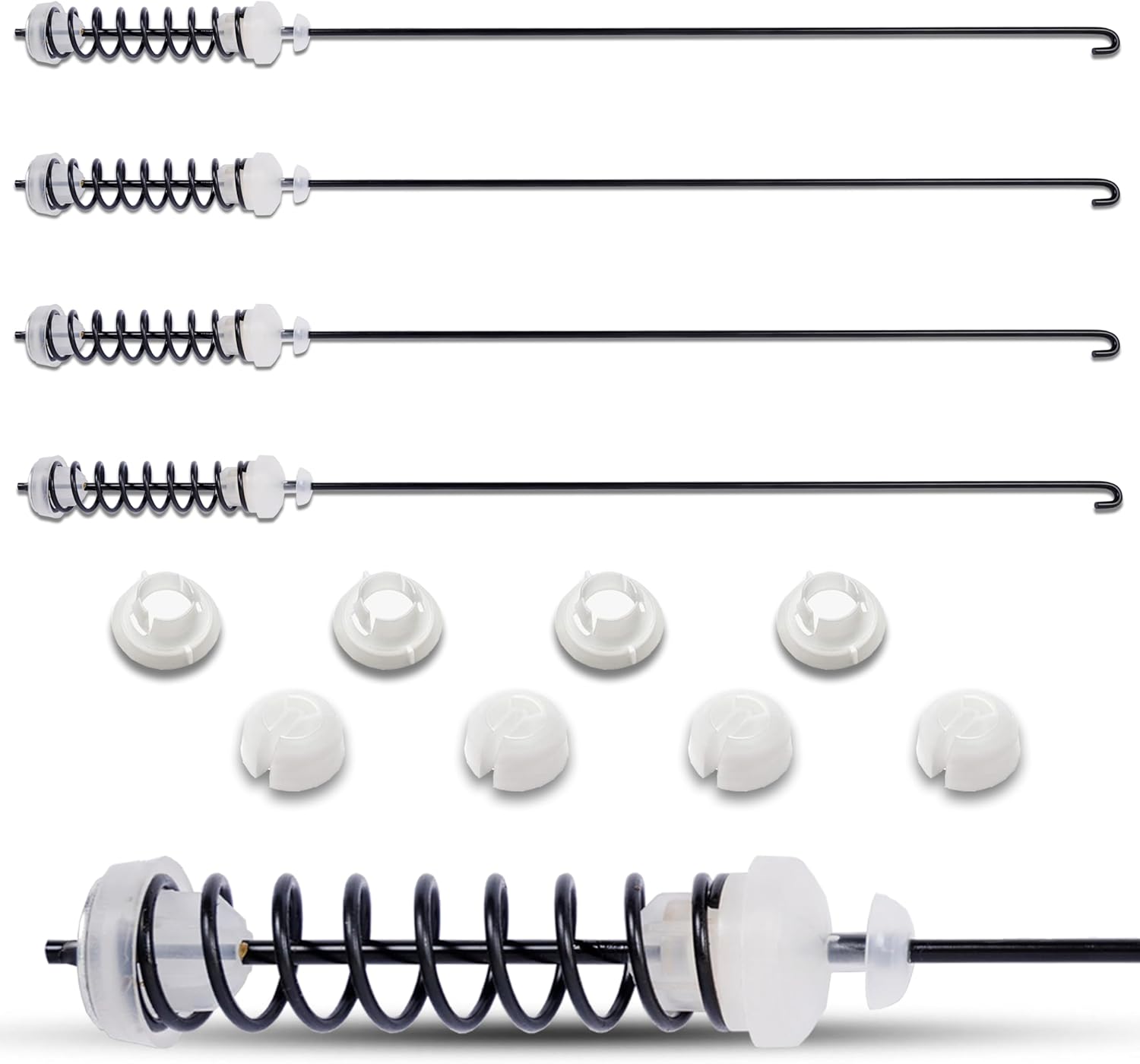 NTW4605EW0 NTW4516FW1 NTW4516FW2 NTW4516FW3 NTW4516FW0 NTW4601BQ0 NTW4611BQ0 NTW4615EW0 NTW4631BQ1 Washer Suspension Rod (4Pc) Replaces For Amana NTW4635EW0 NTW4651BQ1 NTW4655EW0 NTW4665GW0 NTW4705EW0