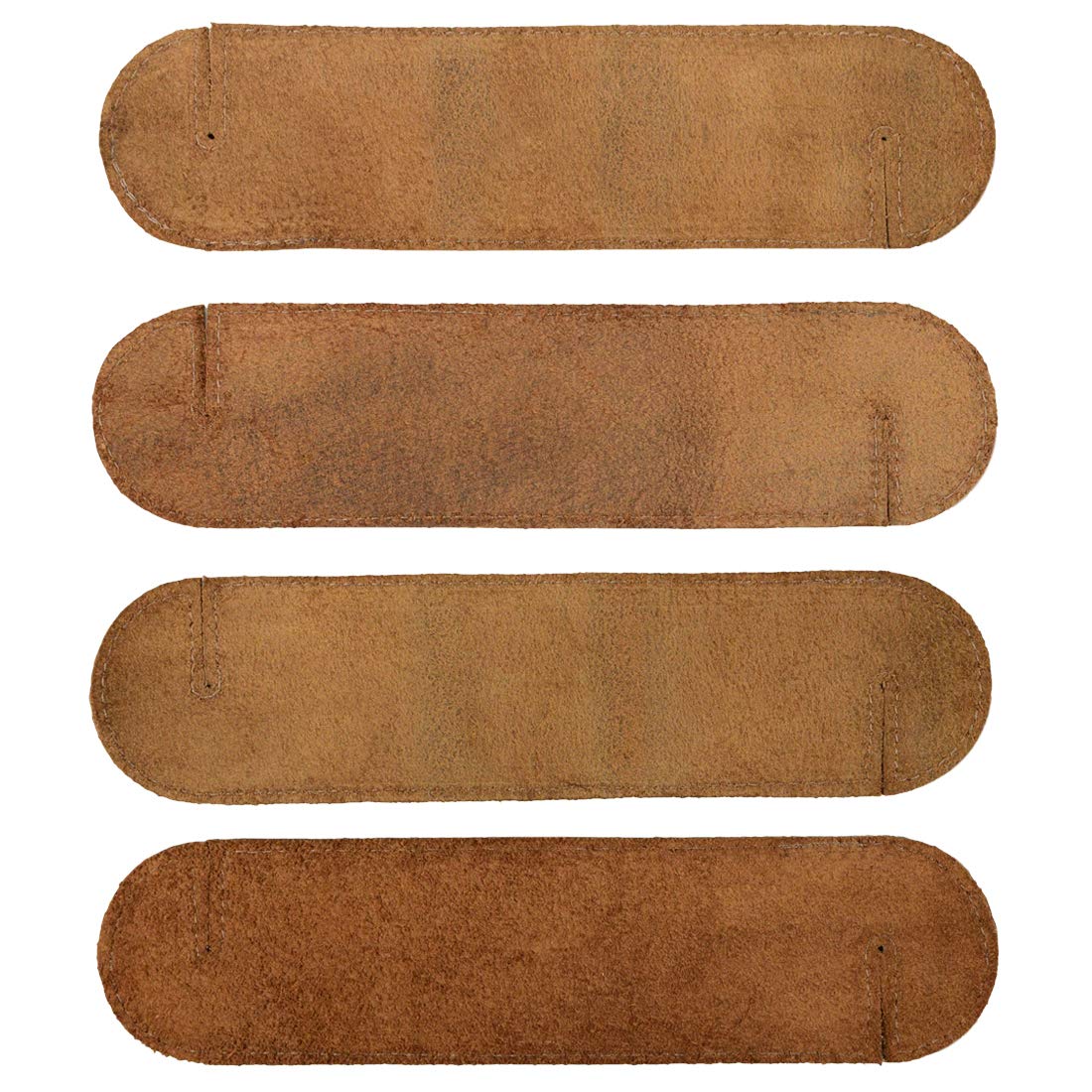 COLLBATH Lot De 12 Ronds De Serviette Cuir PU Noir – Élégants Porte-Serviettes Pour Table Chic