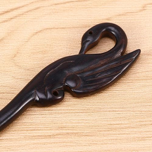 Miniatura 4 de Lurrose - Palillos de pelo de madera de ébano hechos a mano para mujeres