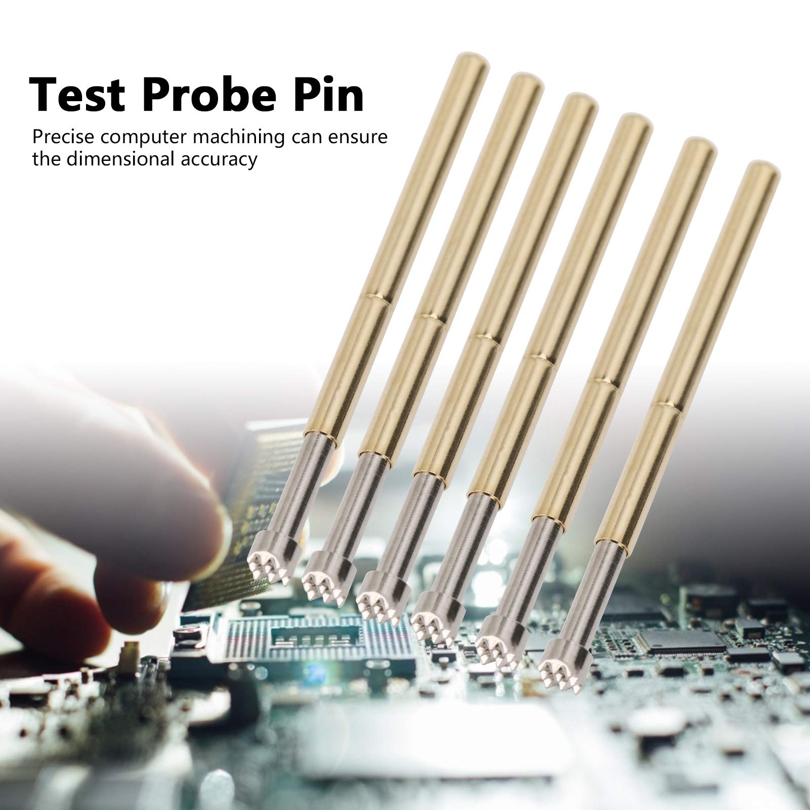 100pcs Spring Test Sonda, P125 H POGO PIN Narzędzia Testowe, 9 Pazurów 2 Mm Przemysłowe Piny Pomso dla Narzędzi Testowych