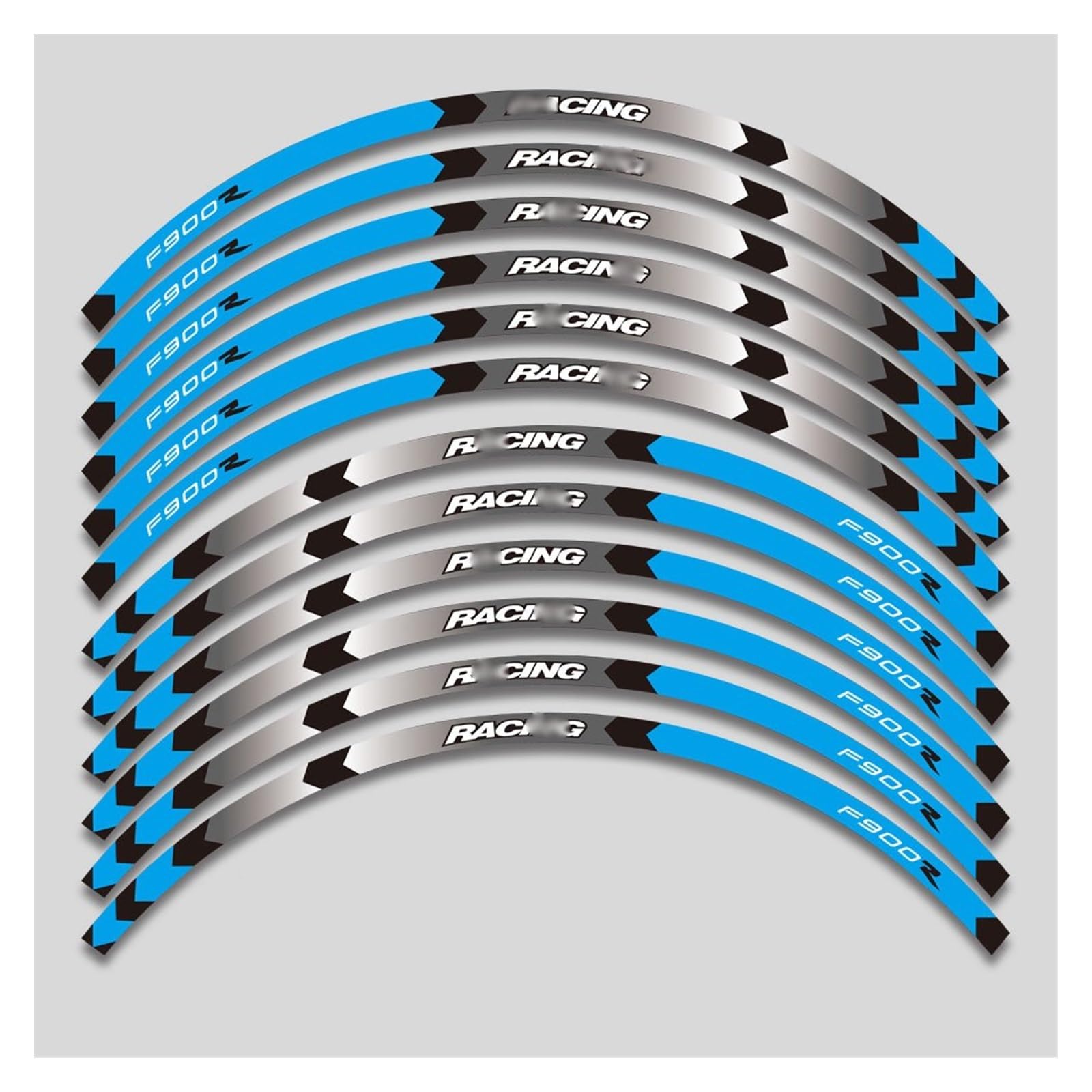 Applique for F900R F900 R F900r Motorcycle Tire Waterproof Wheel Sticker Rim Reflective Stripe Suit(A12)