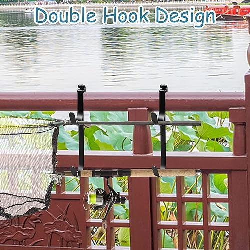 Miniatura 5 de 2 ganchos ajustables para postes de piscina, ganchos de metal para vallas, soporte de herramientas de piscina para postes telescópicos,