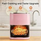 Simple Deluxe 12-in-1 Air Fryer 6.34 Qt, Digital Preset Airfryer with Visible Window, Nonstick and Dishwasher-Safe Basket, Air Fry, Roast, Bake, Dehydrate, Fries, 1700W, Pink — image 3