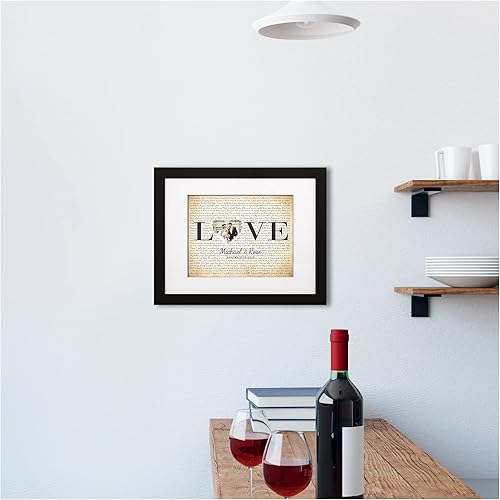 Vista 330 de Letras de música personalizadas, canciones, lienzo/fotos sin marco/impresiones enmarcadas con corazón en nombres de corazón, fecha de carga de fotos