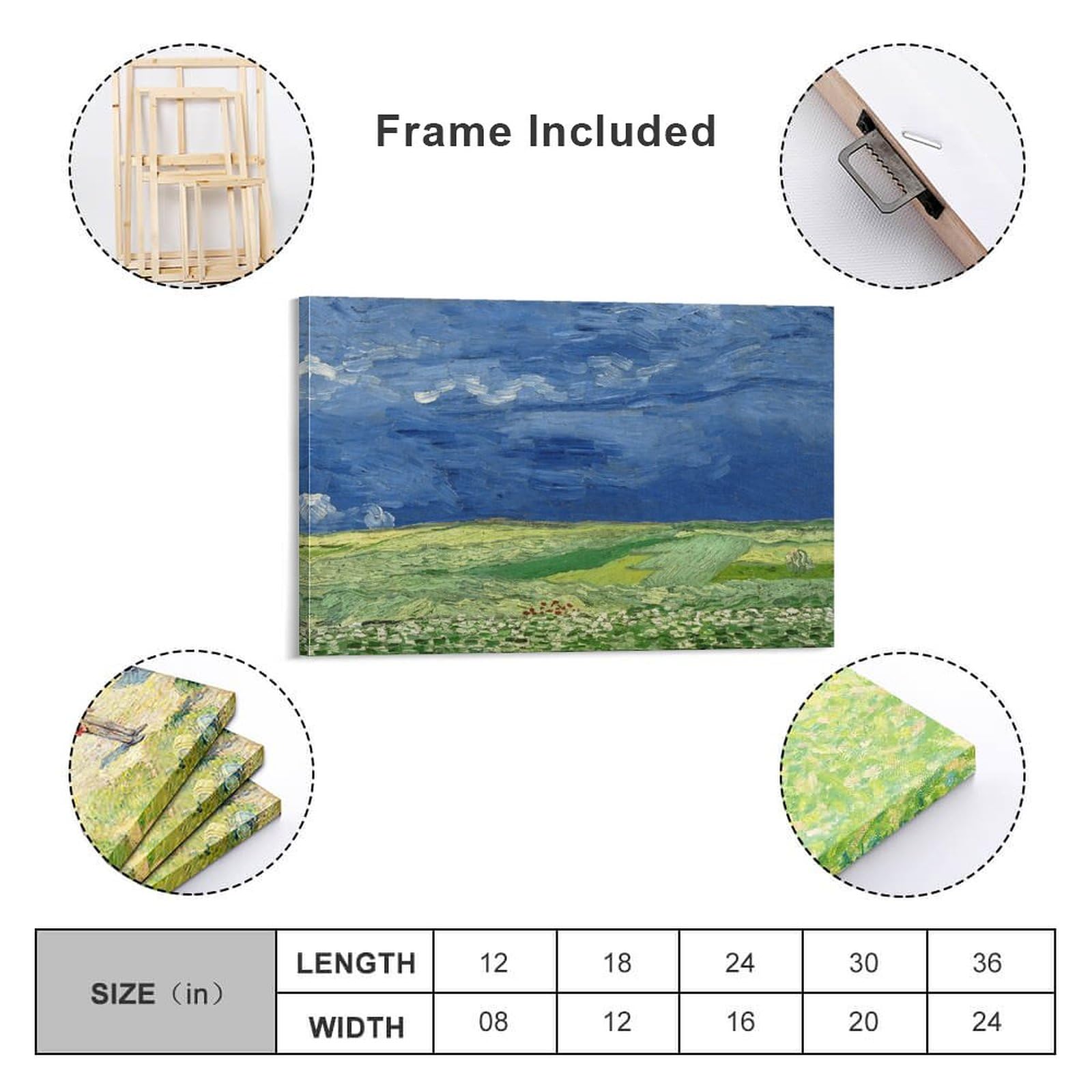 Amazon.co.jp: Van Gogh フィンセント・ファン・ゴッホ 『荒れ模様の空 