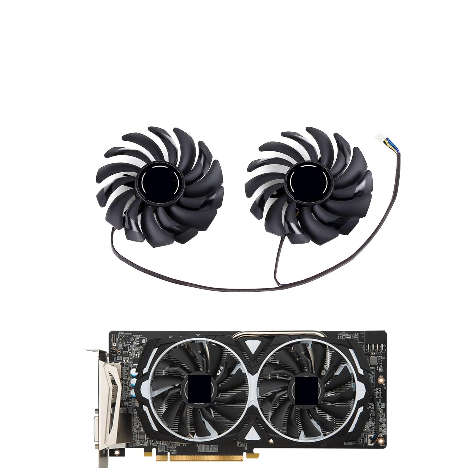 2個/ロット 87MM PLD09210S12HH 冷却ファン MSI RX 470 480 570 580 Armor Graph