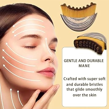 Lymphatic Contour Face Brush, Contour Face Brush for Lymphatic Drainage, Ergonomically Designed to Fit The Skin Precisely and Relieve Fatigue, Chin & Jawline Sculpting (2Pcs)