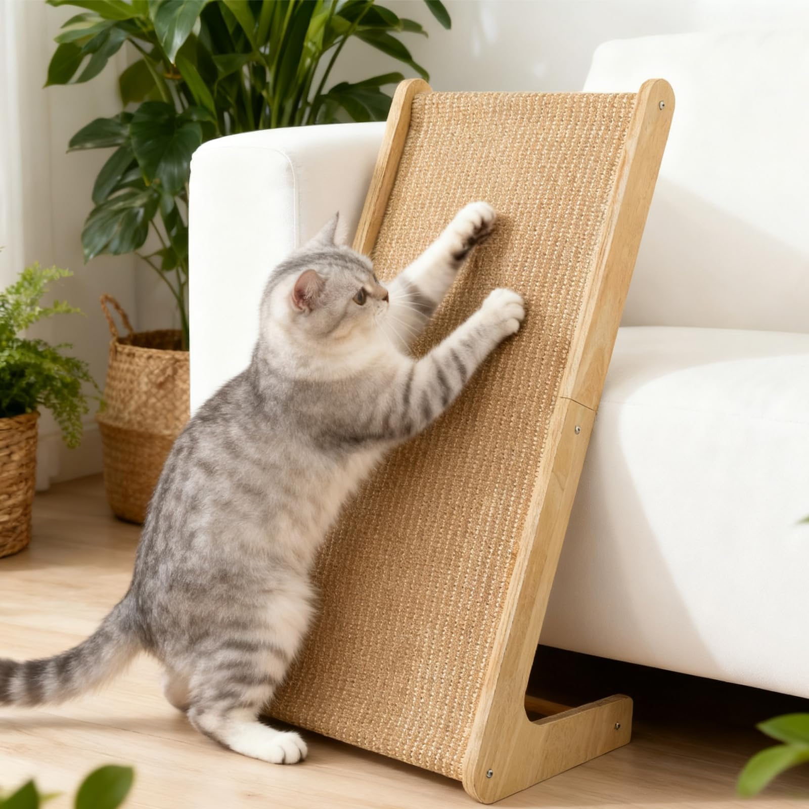Kratzbrett Katzen, Large 69cm H Dual-Use Natürliche Sisal Kr