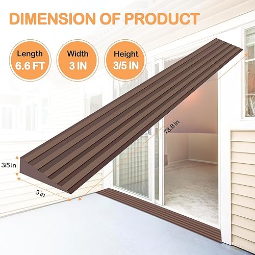 Vista 33 de Rampas de umbral para puertas, rampas de goma autoadhesivas para umbral de puerta, rampa de umbral de puerta de goma para silla de ruedas, Varios