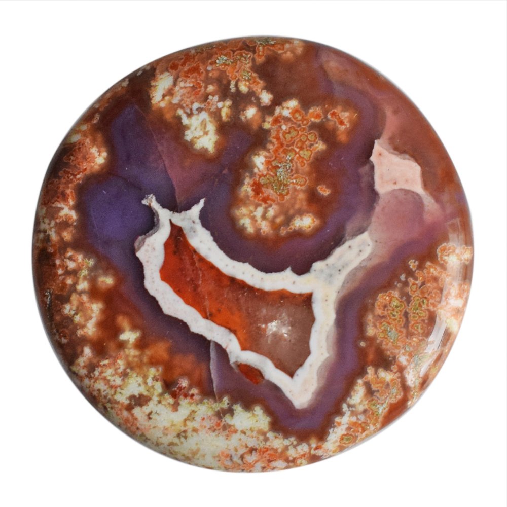 Agate Passion Violette pour fabriquer un pendentif artisanal rond
