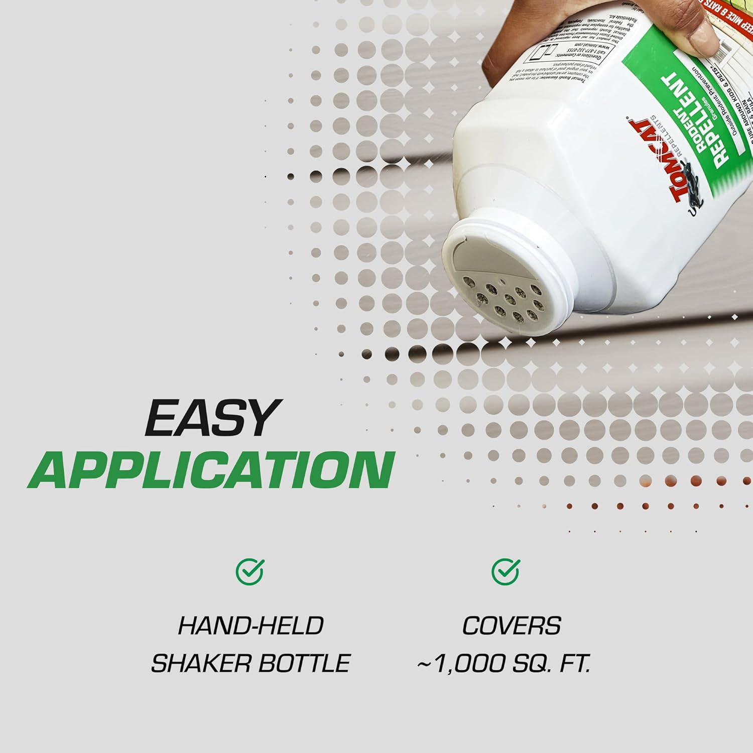 Tomcat Repellents Rodent Repellent Granules, For Outdoor Mouse and Rat Prevention, 2 lb. - Image 7