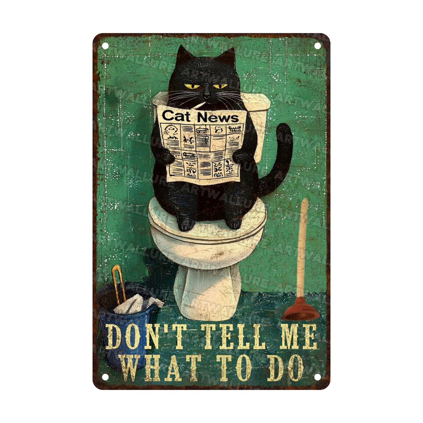 Anceky Funny Metal Tin Sign Don'T Tell Me What To Do Metal Sign Vintage Wall Decor For Home Bar Backyard Cafe Kitchen 12×16 Inch