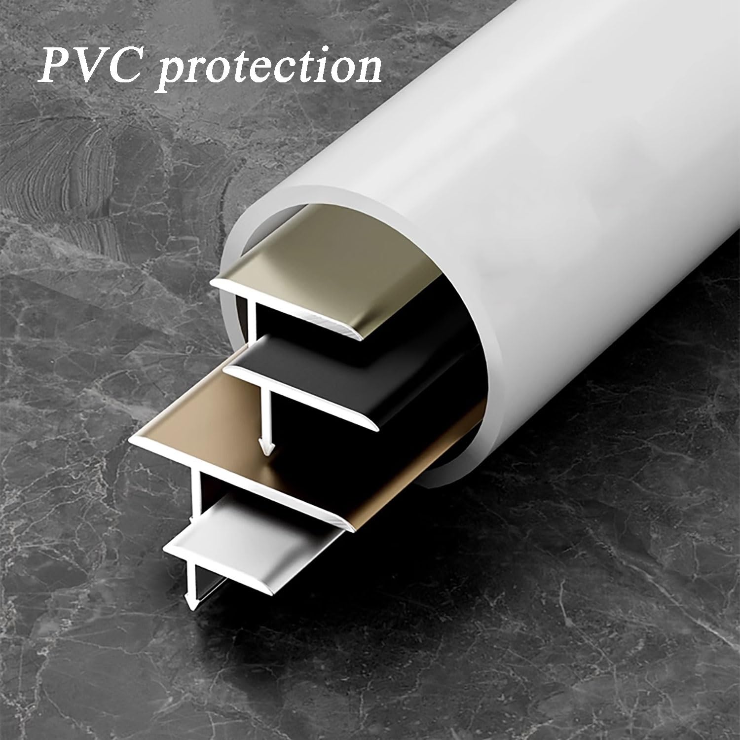 Aluminiowa listwa przejściowa T, przegroda podłogowa do łączenia szczelin, trwały i bezpieczny próg do płytek podłogowych, 2,4 cm x 2,7 m