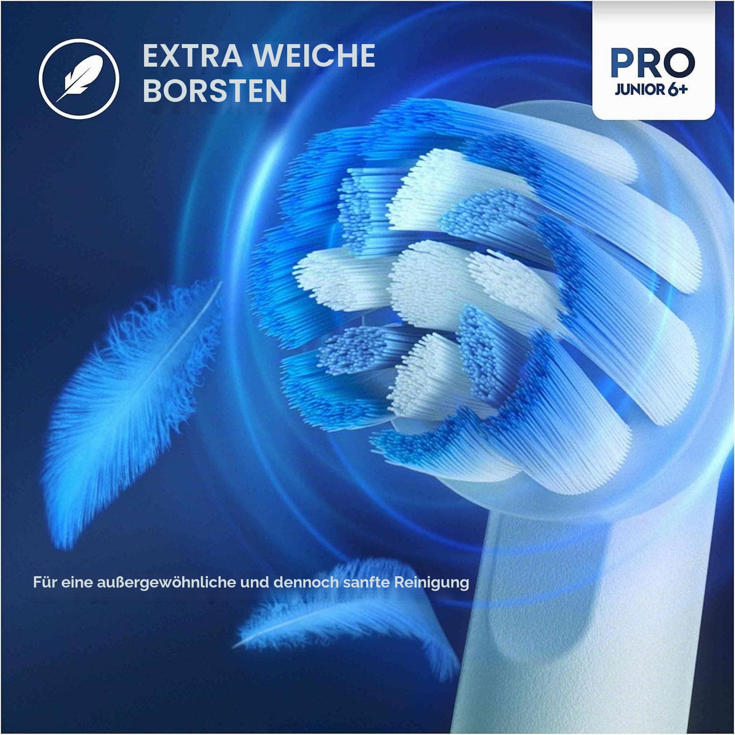 Oral-B Pro Junior Elektrische Zahnbürste für Kinder, Geschenke für Kinder, 1 Zahnbürstenkopf, 3 Modi mit kinderfreundlichem, sensiblen Modus, für Kinder ab 6 Jahren, 2-poliger UK-Stecker, Grün
