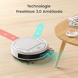 Lefant Robot Vacuum Cleaner, Robot Vacuum Cleaner, Slim Silent Autonomy, Connected with WiFi/Alexa/App, 3 Suction Modes, Programmable, Ideal for Pet Hair Carpets Hard Floors, M210 White - 5