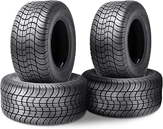 HALBERD 205/50-10 Golf Cart Tires, 205x50-10 High Land Ratio Pattern 4PLY Tires for Golf Cart, Club Car Set of 4, Tubeless