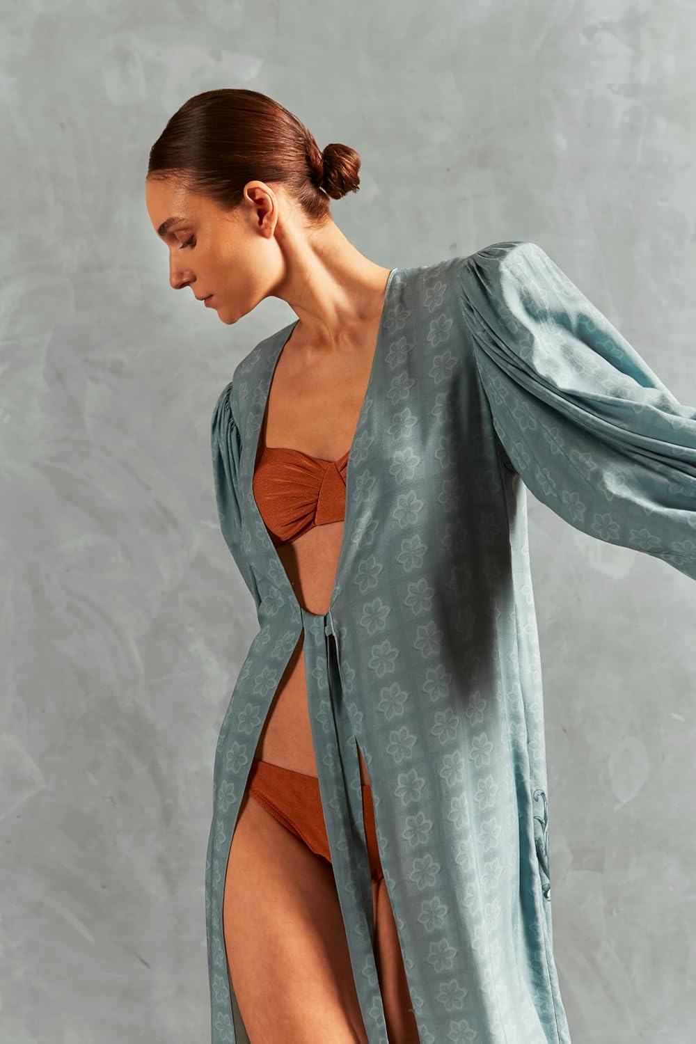 Hera Long Robe Small Blue