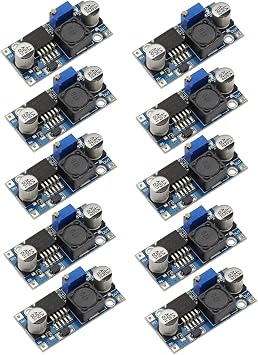 10PCS LM2596 DC-DC Buck Converter High Efficiency Voltage Regulator 3.2-46V to 1.25-35V Adjustable Power Supply Step-Down Module