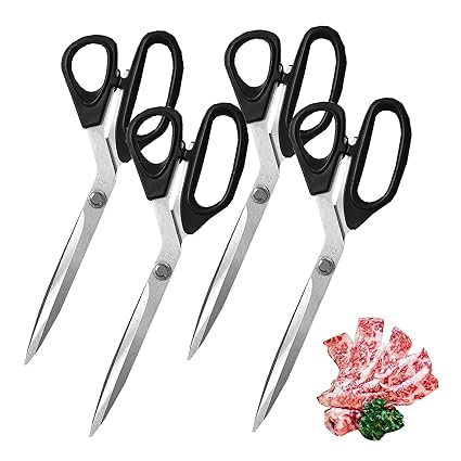 Made in Korea, Korean BBQ Scissors, Ideal for Cutting Meat, Veggies & Kimchi, Kalbi & Asian BBQ, Popular Choice at BBQ Chains in Korea (4)