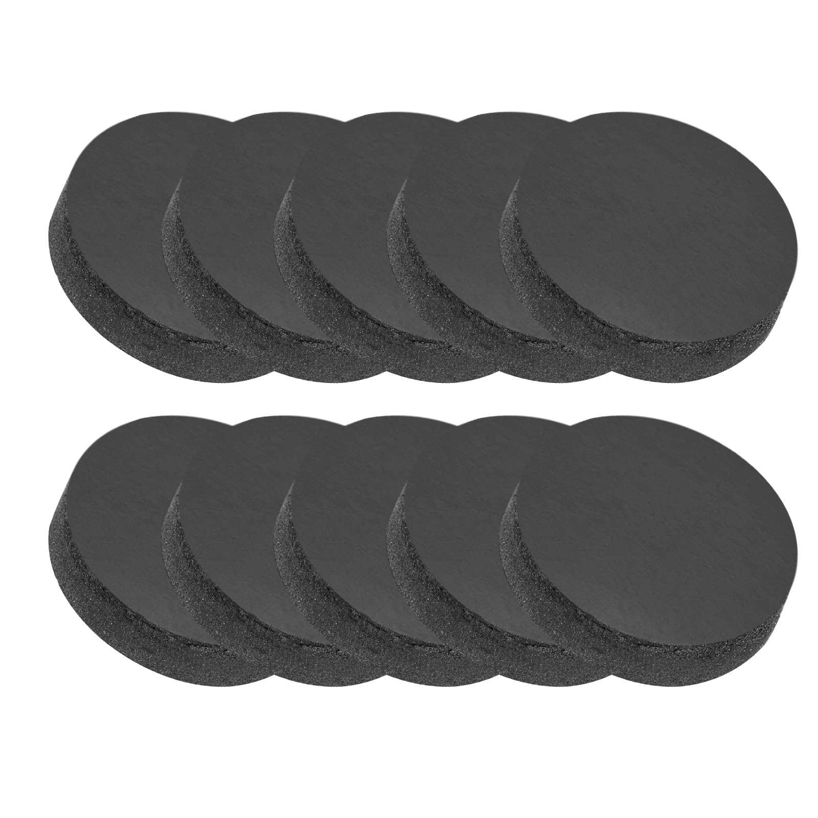 PATIKIL Rubber Solid Discs Washers, 10 Pcs 25mm Dia x 6mm Thick Rubber Round Gasket Pad Bushings Spacer Washer for DIY Gasket Craft, Black