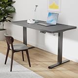 TRIUMPHKEY Electric Standing Desk 160x80cm Height Adjustable Desk with 3 Memory Smart Pannel with USB Charging for Home Office Rising Electric Table(Black&Black) - 2