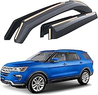 Goodyear Shatterproof In-Channel Window Deflectors for Ford Explorer 2011-2019 Rain Guards Visors 4pc Set