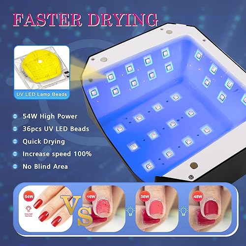 Miniatura 9 de Belle Taladro de uñas recargable y lámpara de uñas