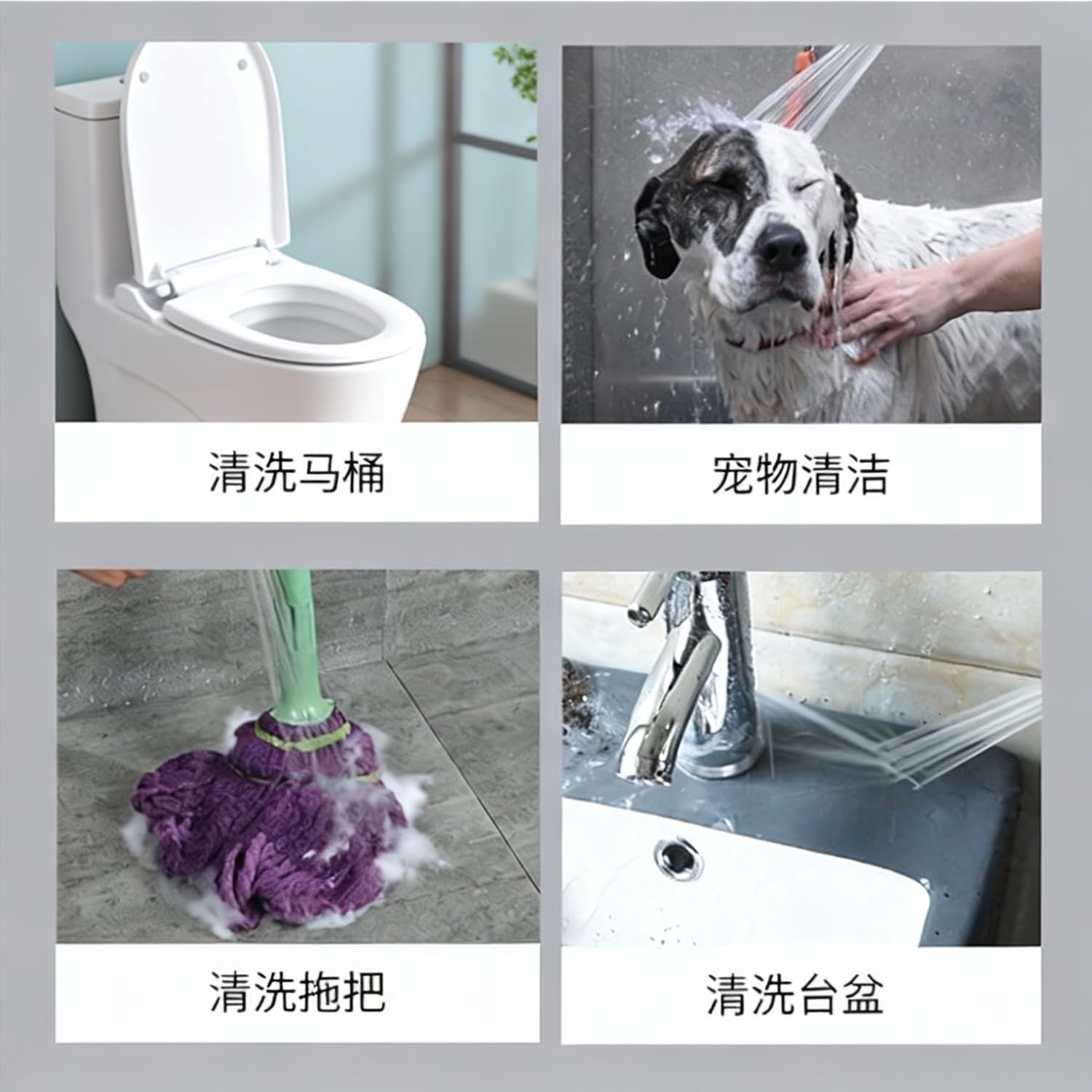 WALWAL Handheld Bidet Sprayer Kit for Toilet High Pressure Toilet Jet No Press Button 2m Retractable Kink Free — view 6