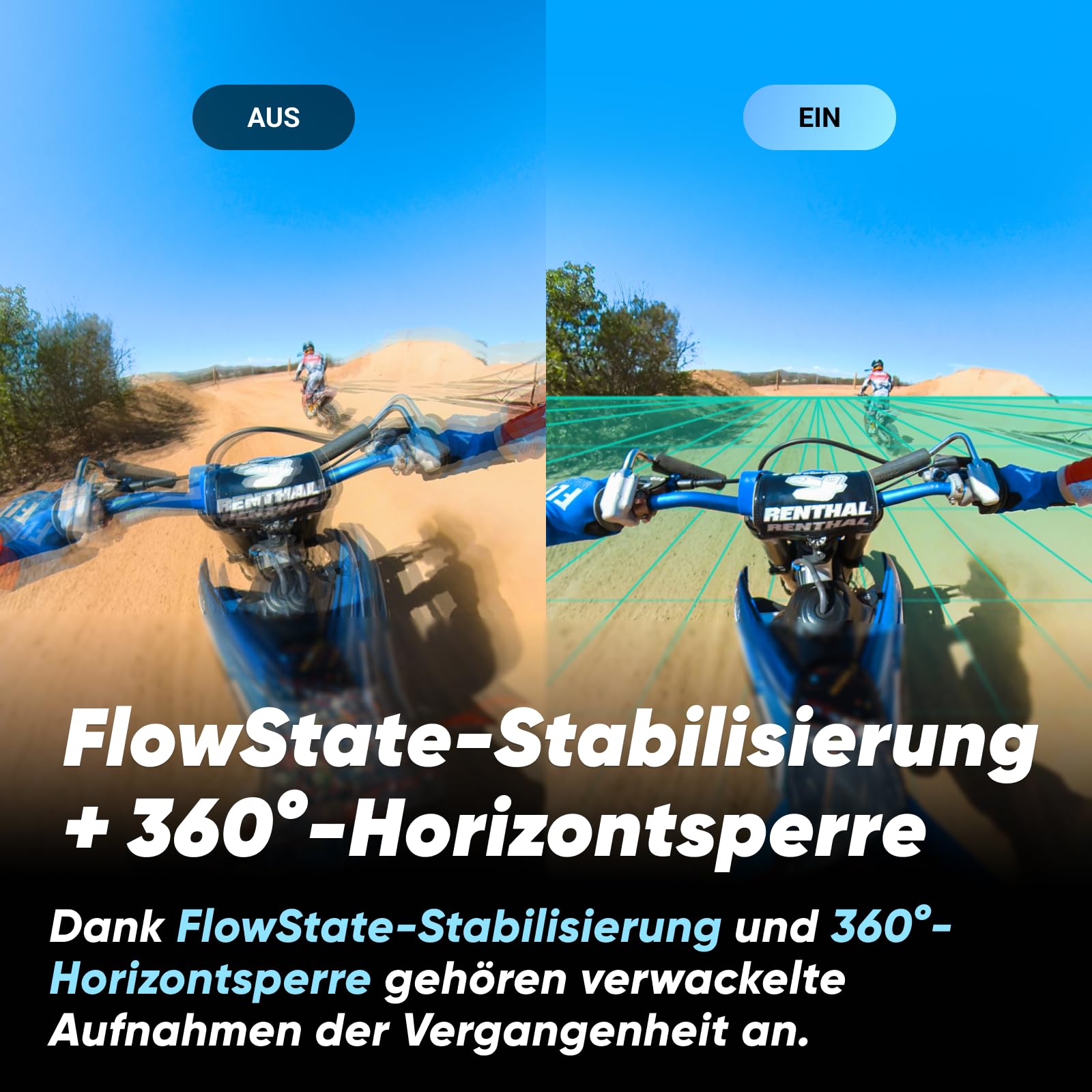 Insta360 X3 Starter-Bundle - wasserdichte 360° Action Kamera mit 1,27 cm (1/2 Zoll)-Sensor, 5,7 K 360°, 72 MP 360° Fotos, Stabilisierung, 5,8 cm (2,29 Zoll)-Touchscreen, Vibrationserkennung