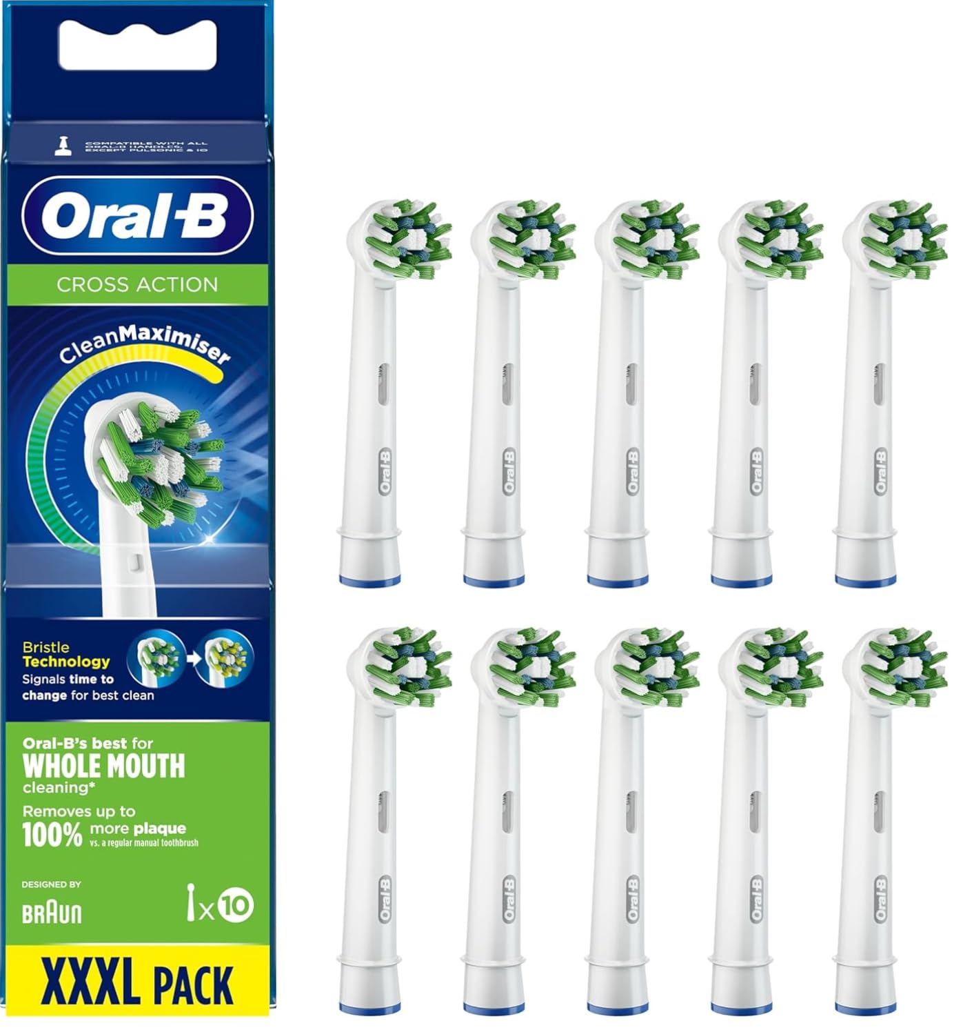 Oral-B Pro CrossAction Replacement Heads Pack of 10