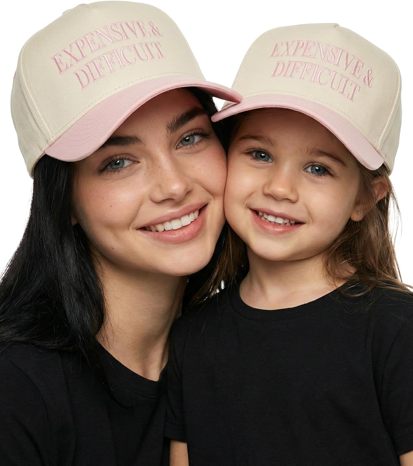 Funky Junque Matching Family Trucker Hat Set | Two-Tone Mommy & Me Snapback Baseball Caps, Infant, Toddler & Kids Sizes