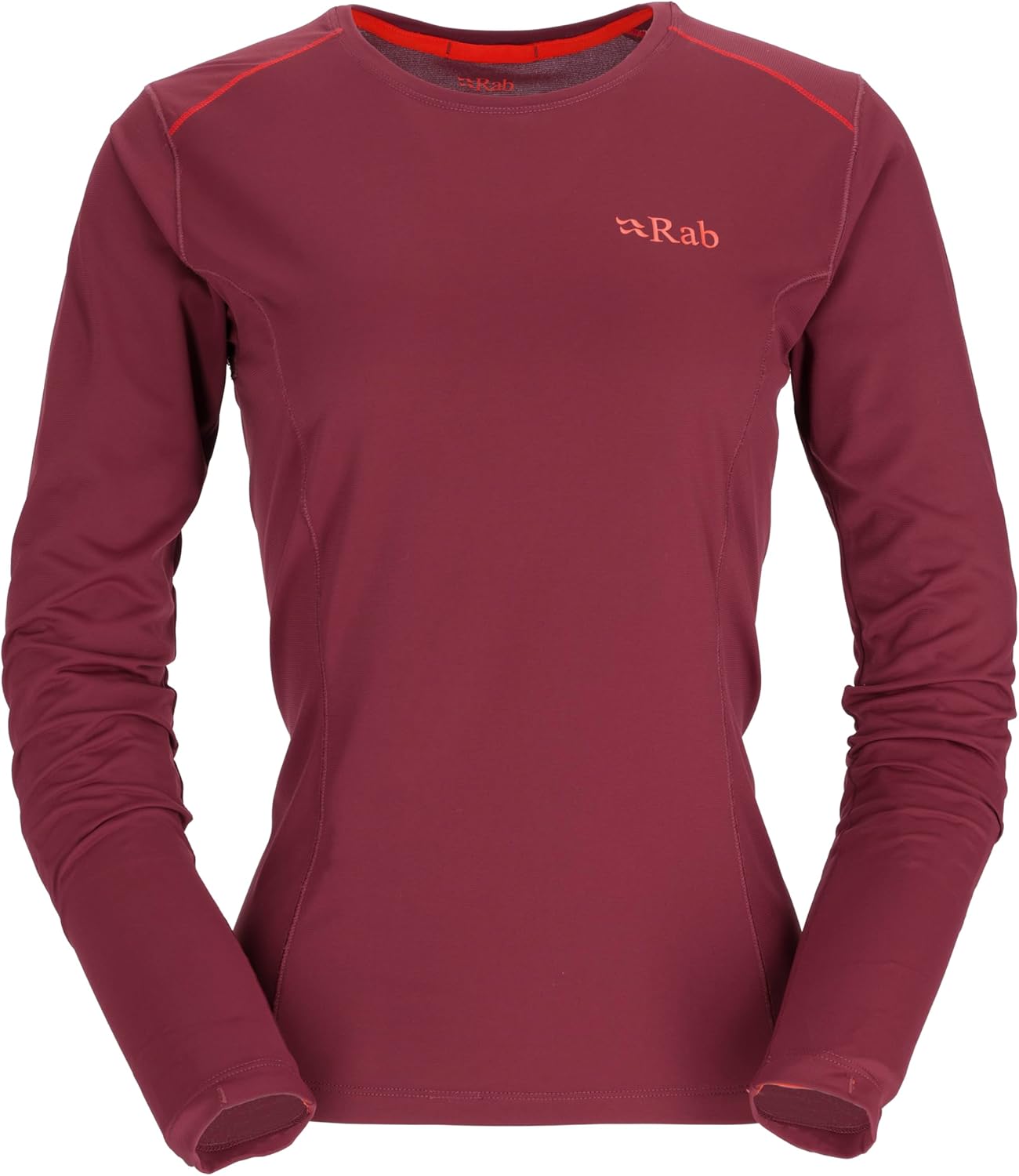 Rab Women's Force LS Tee - Lightweight Long-Sleeve T-Shirt for Hiking, Climbing, & Trail Running