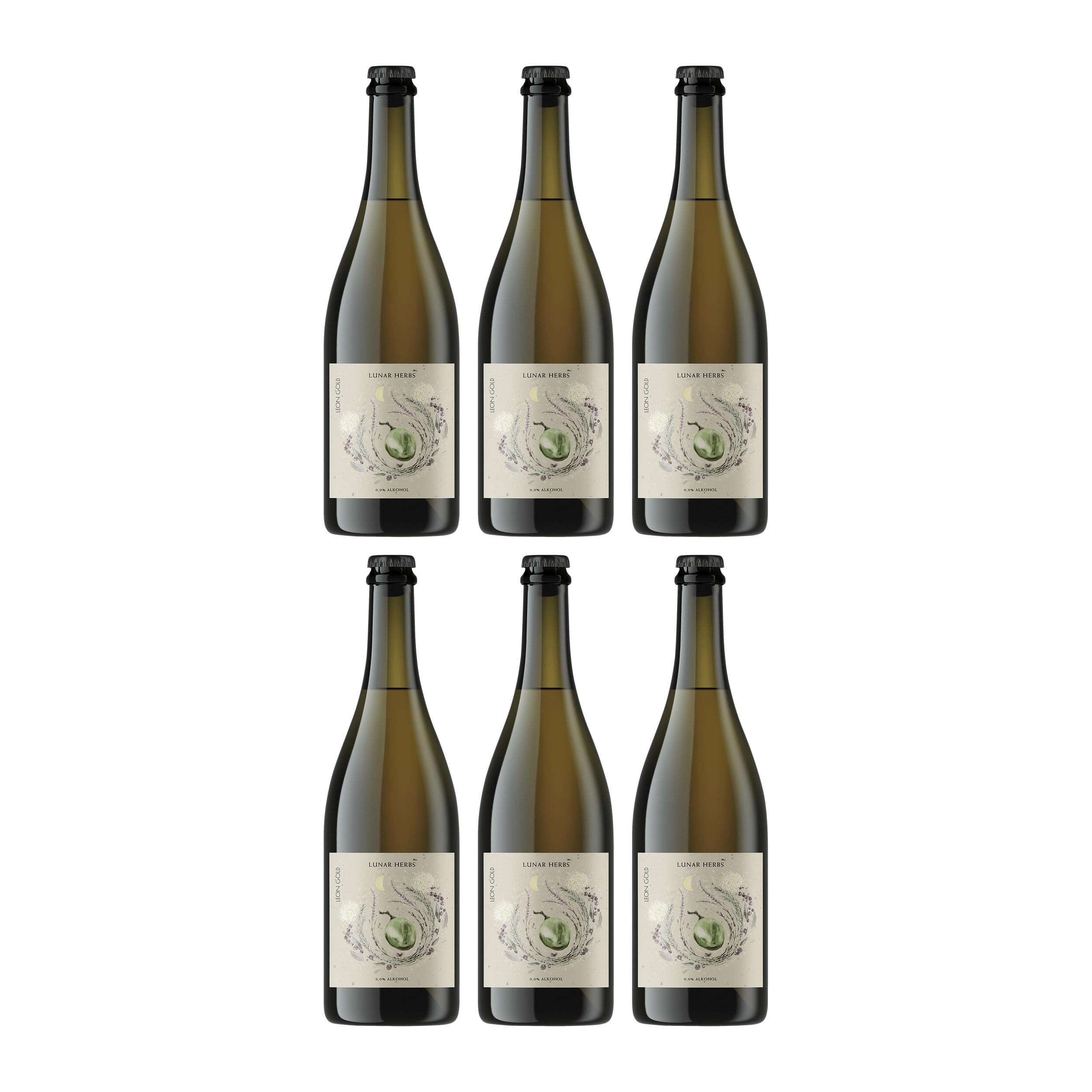 Weingut Leon Gold Lunar Herbs BIO alkoholfrei Getränke Deutschland inkl. FeinWert E-Book (6 x 0.75 l)