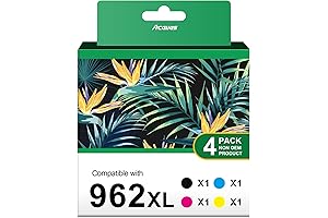 Ink 962XL Black and Color Combo Pack | Compatible with HP Printers
