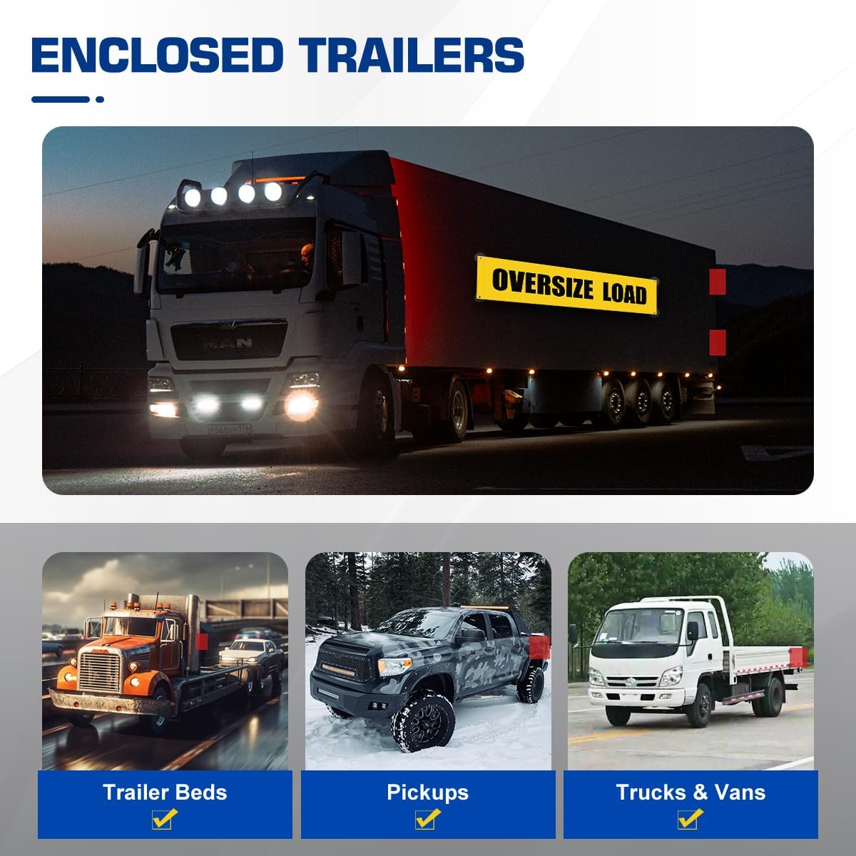 Rubber Coated Magnetic Sign Holder, 8 Pcs Heavy Duty Magnet for Wire Loop Flags, Oversized Load Signs Flag Magnets with Locking Wing Nut, Strong Magnetic Warning Flags Sign Holder Car Banner