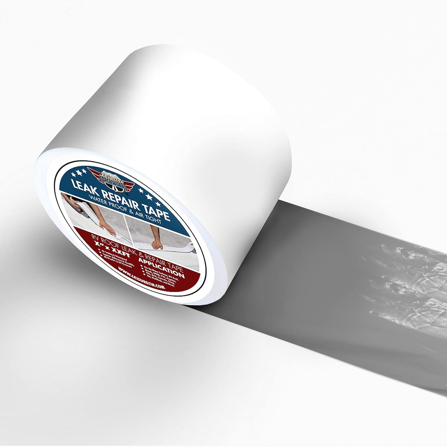 RV Sealant Tape, 6 Inch x 50 Foot RV White Roof Seal Tape UV & Weatherproof Sealant Roofing Tape for RV Repair, Window, Boat Sealing Camper Roof Leaks (50 Foot 6" Tape)