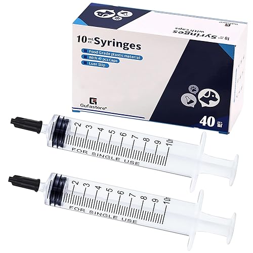 Miniatura 10 de Paquete de 40 jeringas dentales de 0.4 fl oz con punta curva para cuidado dental oral, laboratorio, alimentación de mascotas pequeñas