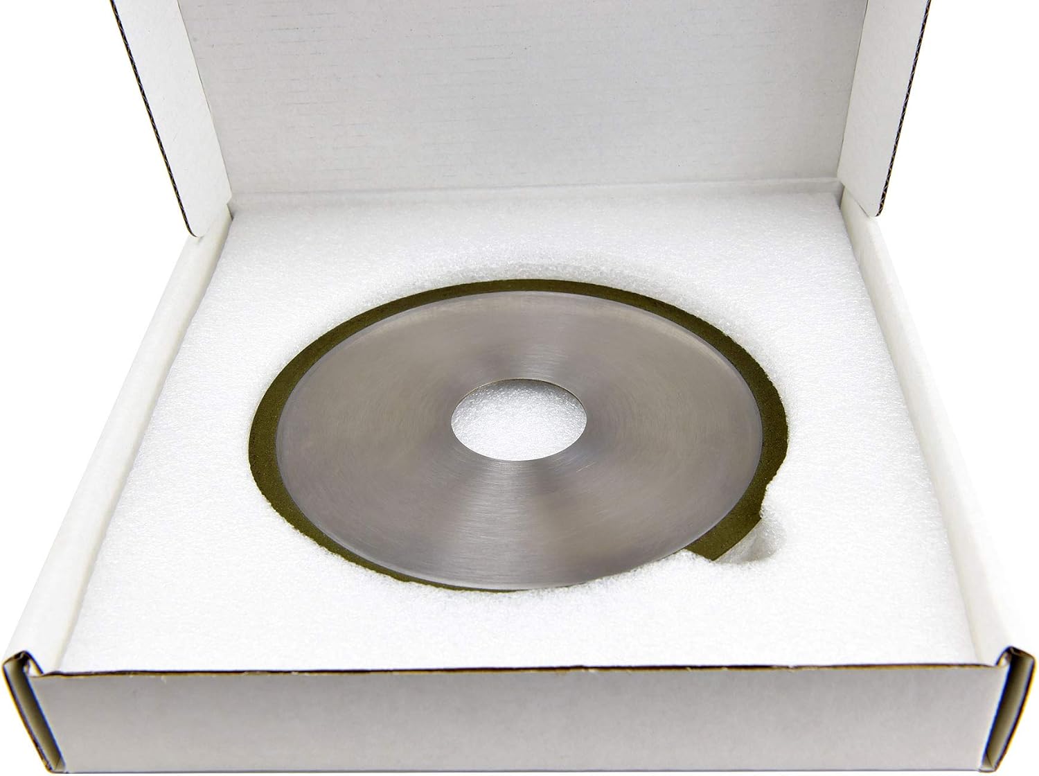 MaxTool 5" 1A1R Diamond Cut-Off Wheel; Bore 1.25" Width 1mm (0.04") Grit180 Resin Bond Abrasive/Grind Machine Wheels for cutting off carbide rods