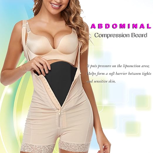 Moolida Tabla Abdominal de Compresión Post Liposucción Negro miniatura 5
