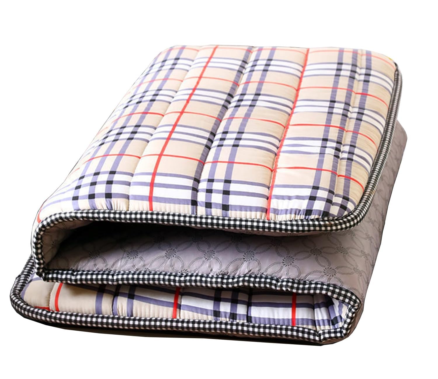 Materasso Futon, Futon Morbido, Materasso Portatile Pieghevole, Futon Giapponese Matrimoniale, Tappetino Tatami Arrotolabile Spesso, For Lettino, Dormitorio, Campeggio(D,90X200cm)
