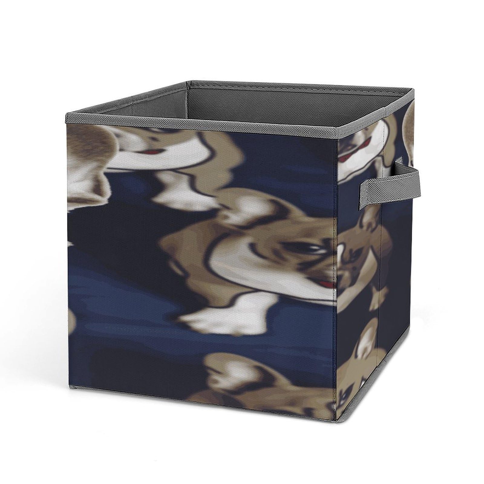 Fekiloot Style Cute French Bulldog Storage Bins Storage Baskets