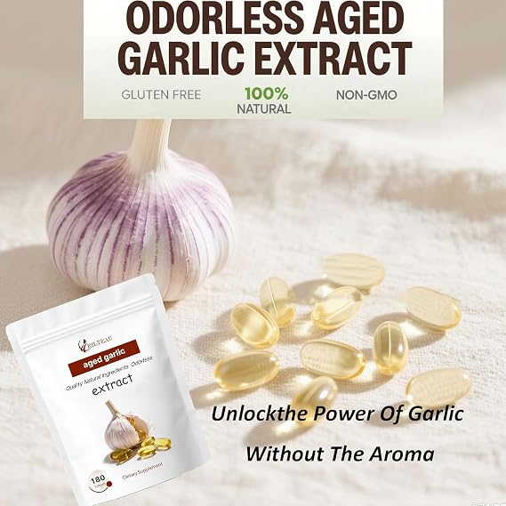 Aged Garlic Extract - Odorless - 180 Softgels | Non-GMO, Gluten-Free | Supports Immune Health (2)