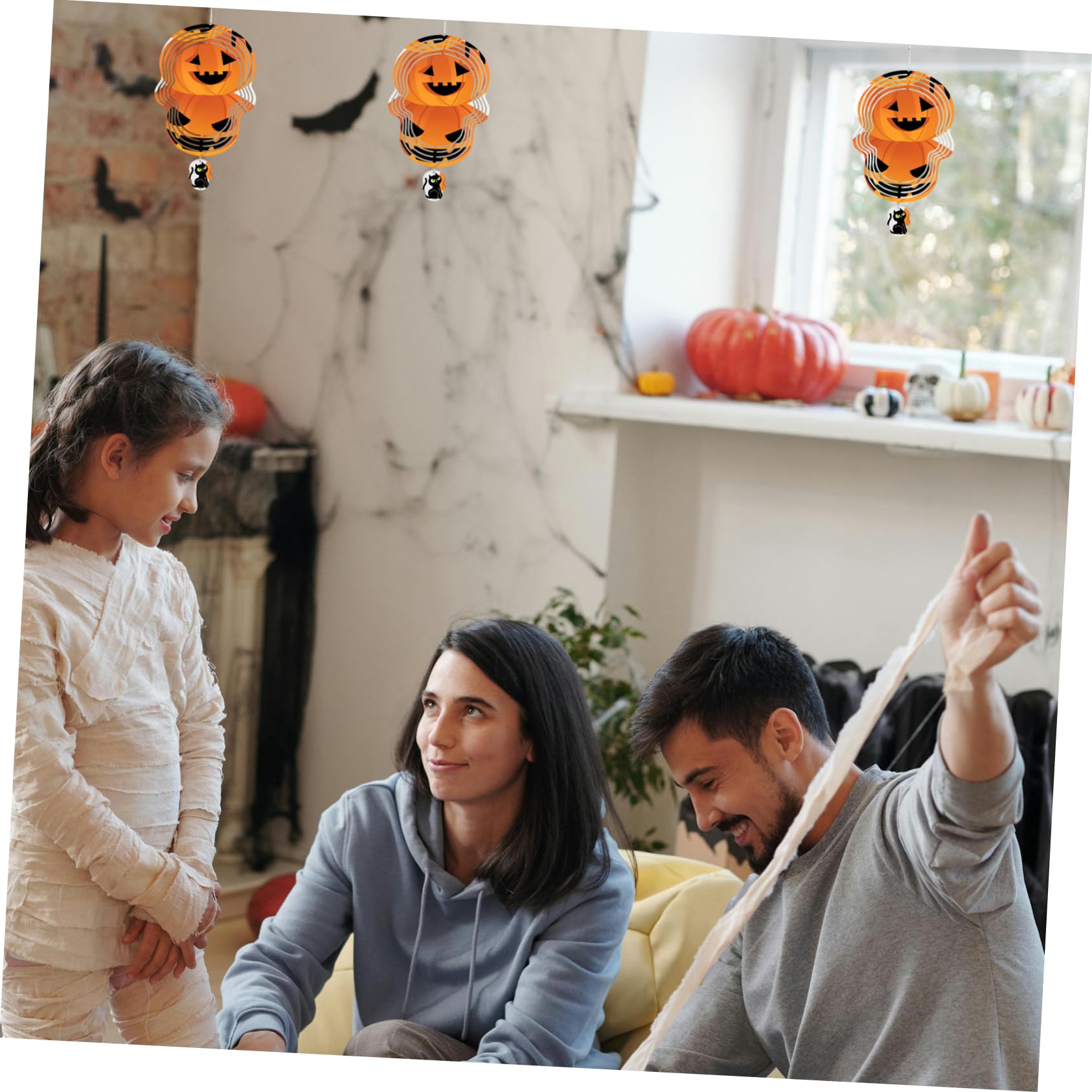 CANIGHT Skull Wind Spinner - Double-Sided Aluminum Sublimation Blank For Halloween Garden Decor