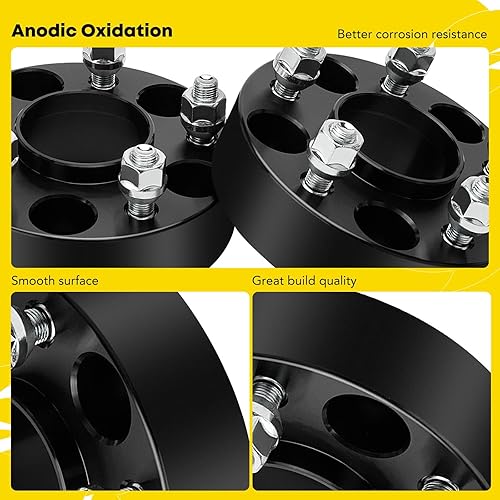 Miniatura 7 de YHTAUTO Espaciadores de rueda centrados en cubo de 5 x 4.5 pulgadas de 1.5 pulgadas, se adapta a modelos Nissan e Infiniti, Altima, Sentra, Quest,